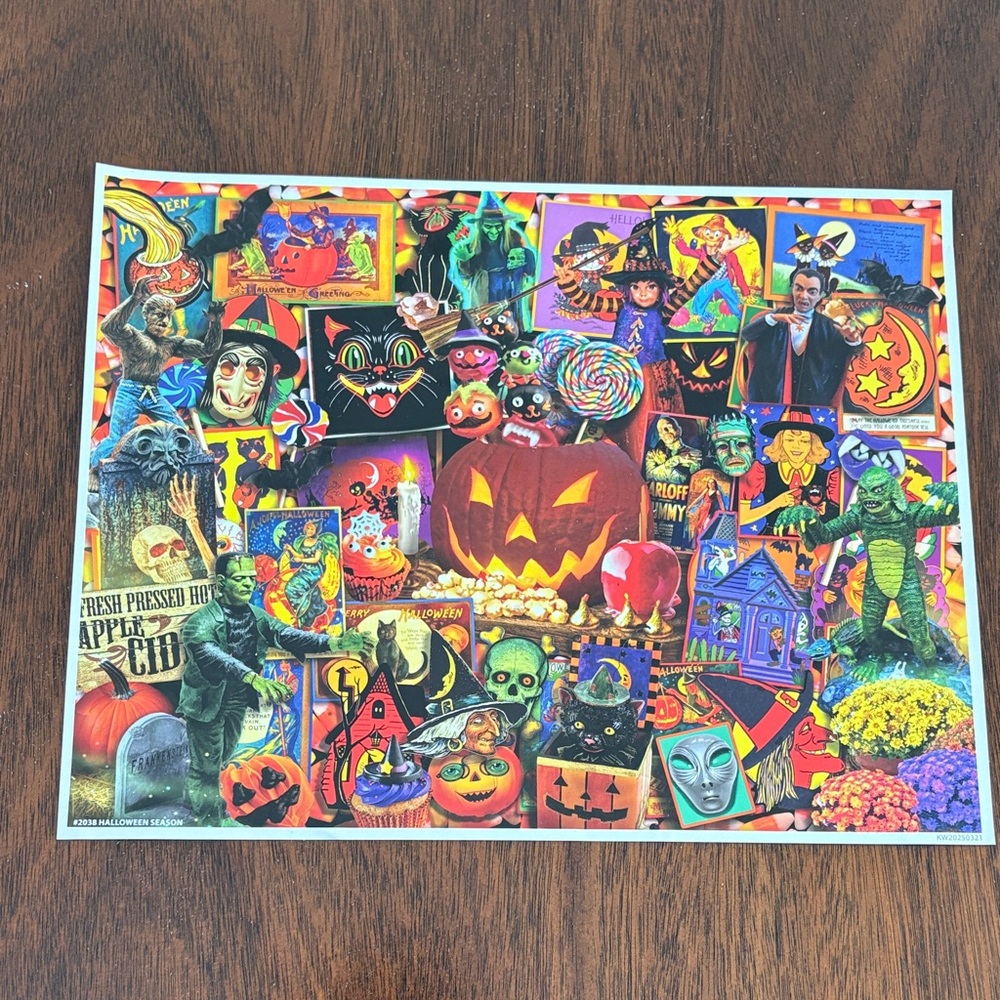 White Mountain Halloween Season 1000-Piece Puzzle - Picture 3 of 9